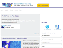 Tablet Screenshot of lakelandpoolcleaning.com